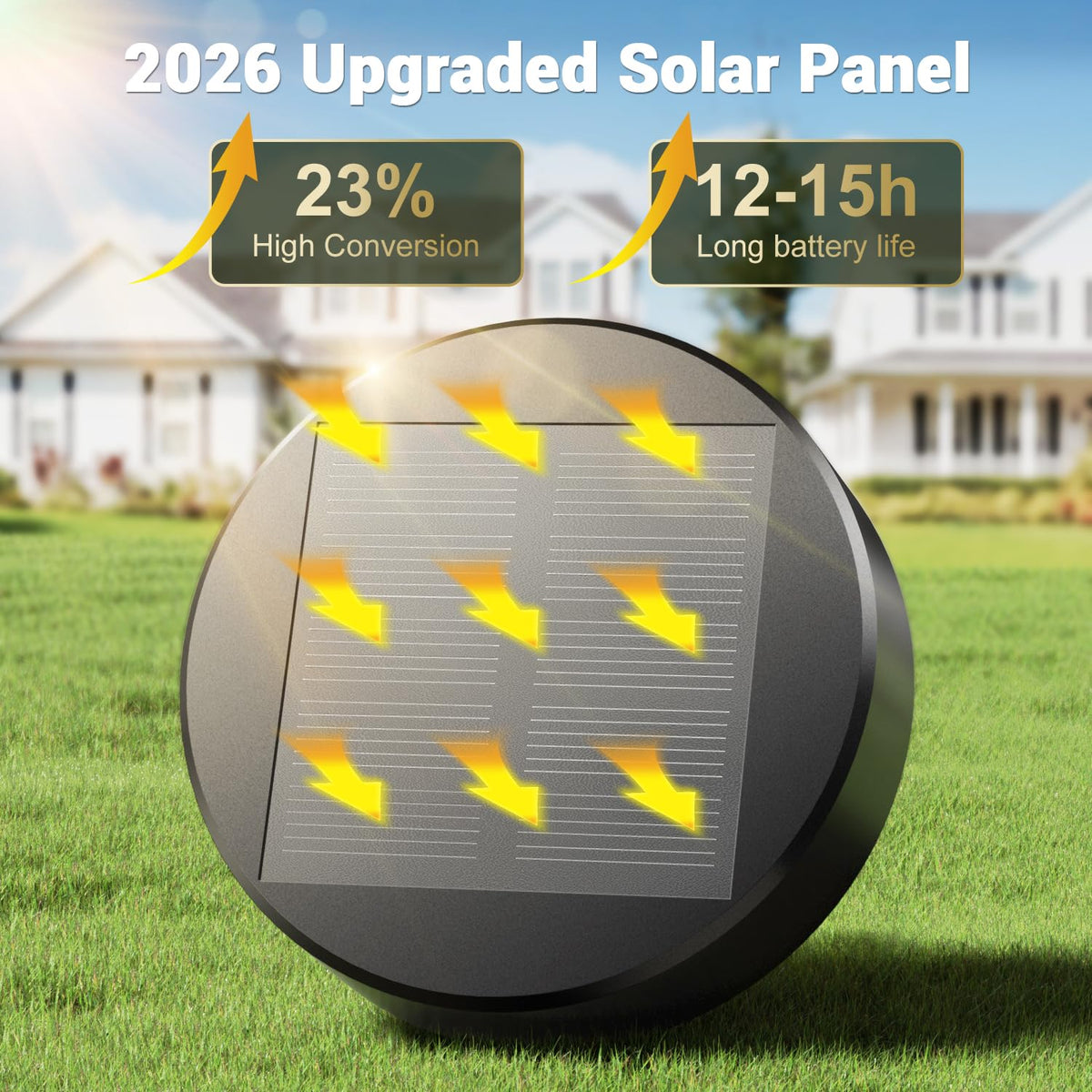 Amzrap solar pathway light IP65 durable for year-round walkways