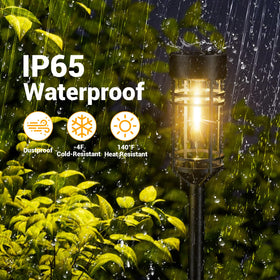 Amzrap weatherproof ABS shell keeps lights sturdy outdoors