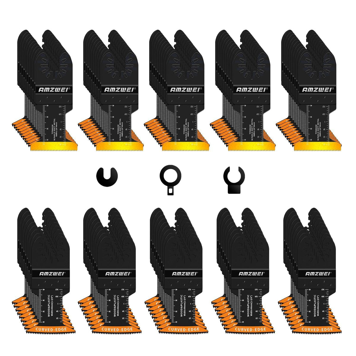 AMZWEI 100-piece blades pack for versatile project cuts