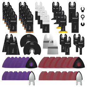 AMZWEI 190-pack blades kit organized for versatile cutting across materials