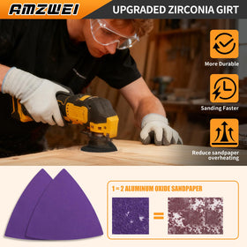 AMZWEI 266CS finger pad enables precise sanding in tight gaps.