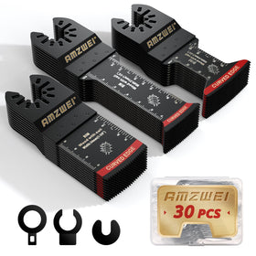 AMZWEI bi-metal blades three types for versatile cuts in wood and metal.