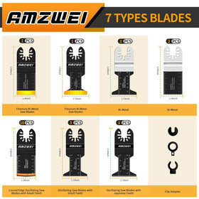 AMZWEI bi-metal nails-cutting blades tackle nails and wood efficiently.