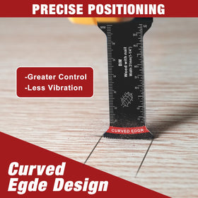 AMZWEI bi-metal teeth offer longer life when cutting hard wood and soft metal.