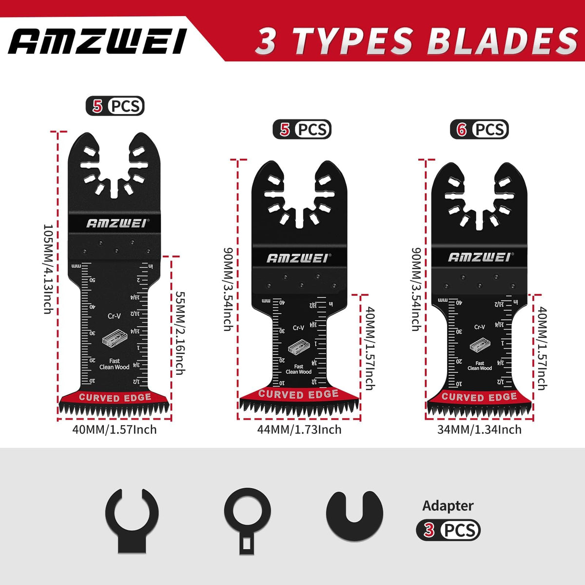 AMZWEI CRV durable blade withstands high-frequency use