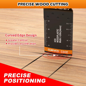 AMZWEI curved-edge design enables precise cuts with less vibration