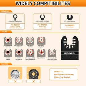 AMZWEI durable titanium and high-carbon steel blades for longevity