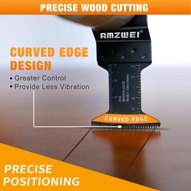 AMZWEI high-carbon steel and titanium blades deliver durable performance.
