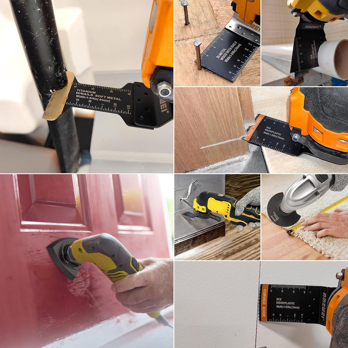 AMZWEI included sanding pads and papers ready for finishing touches