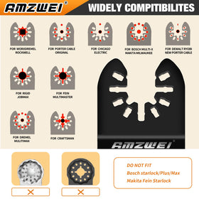 AMZWEI blades excel in nail-filled wood flooring demolition tasks.
