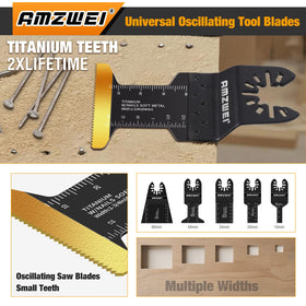 AMZWEI quick-release system enabling fast blade swaps during work