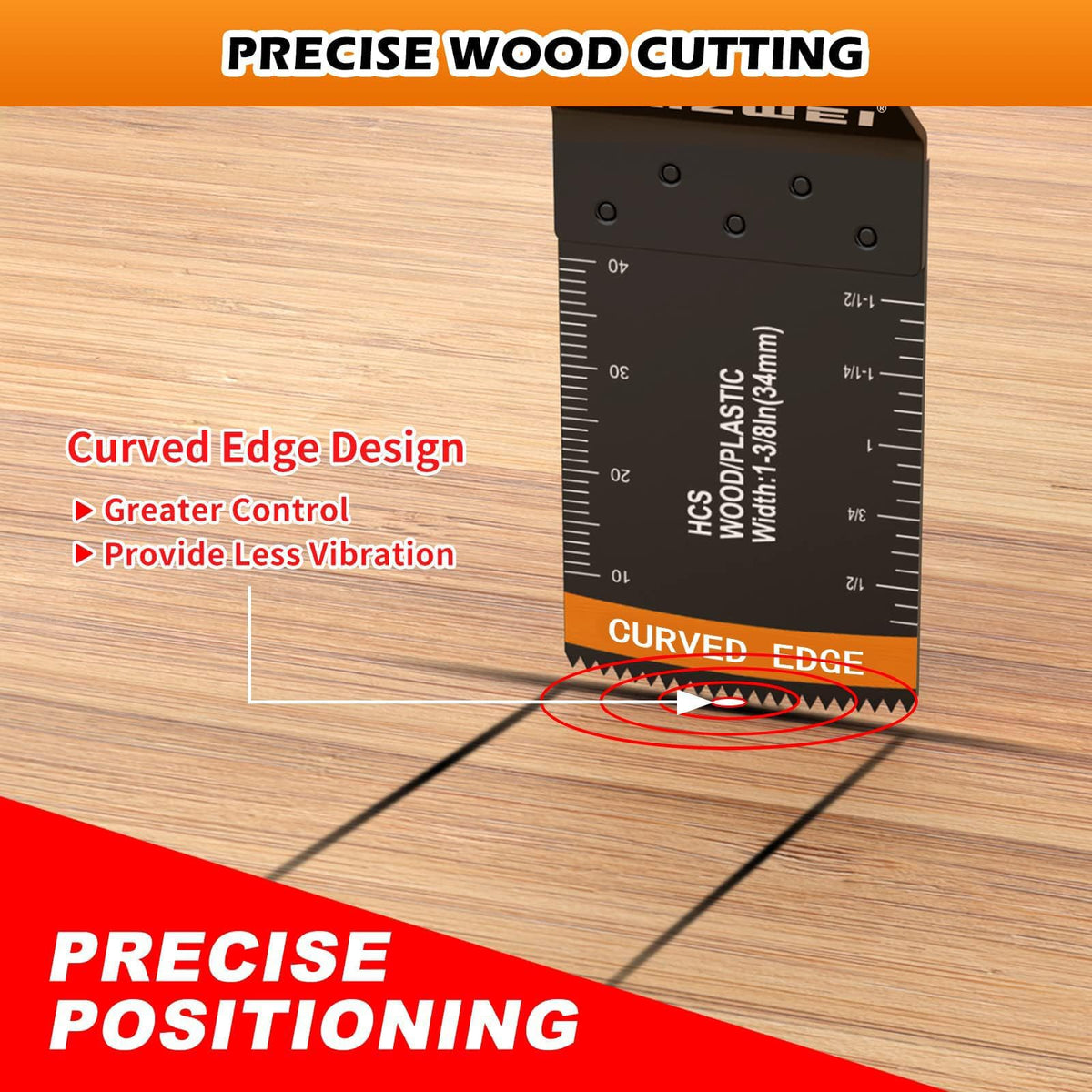 AMZWEI titanium-bi-metal blades for soft metal cuts with smoother results.