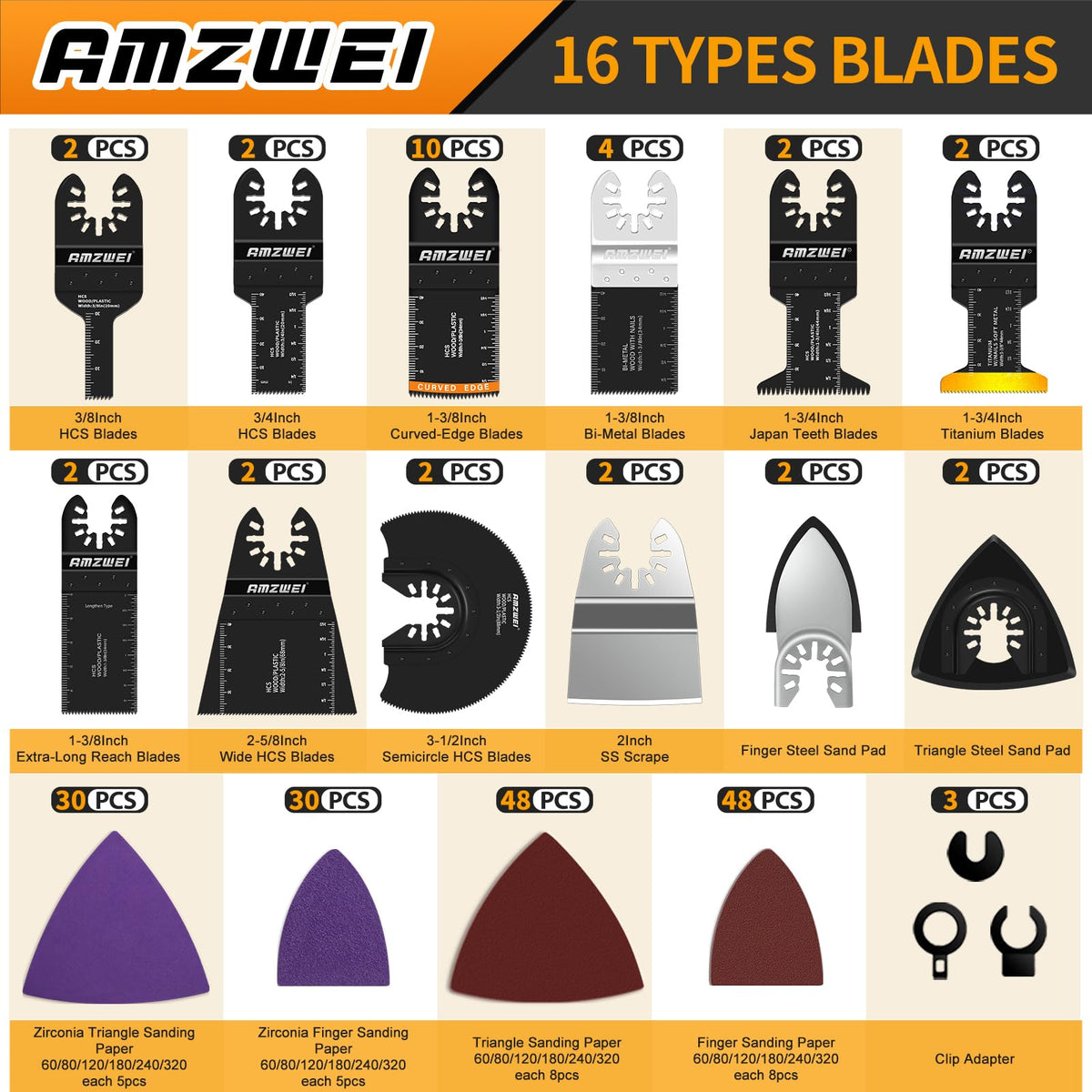 AMZWEI titanium blade closeup showing durability for long life