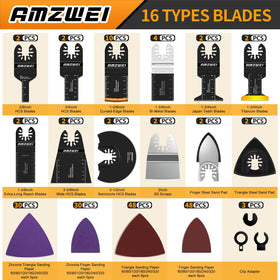 AMZWEI titanium blade closeup showing durability for long life