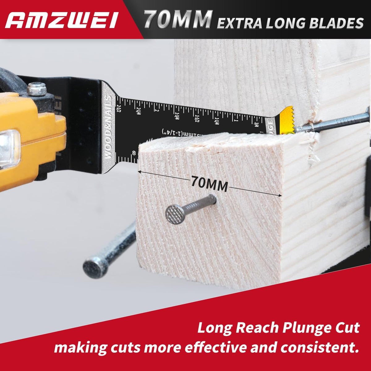 AMZWEI titanium-coated teeth blades provide heat resistance and durability
