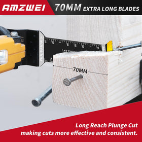 AMZWEI titanium-coated teeth blades provide heat resistance and durability