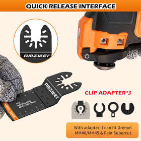 AMZWEI compatibility with Dewalt, Milwaukee, Ryobi supports versatile projects.