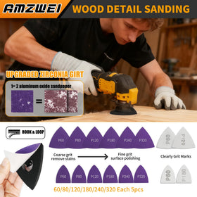 AMZWEI universal compatibility fits most oscillating tools with adapters