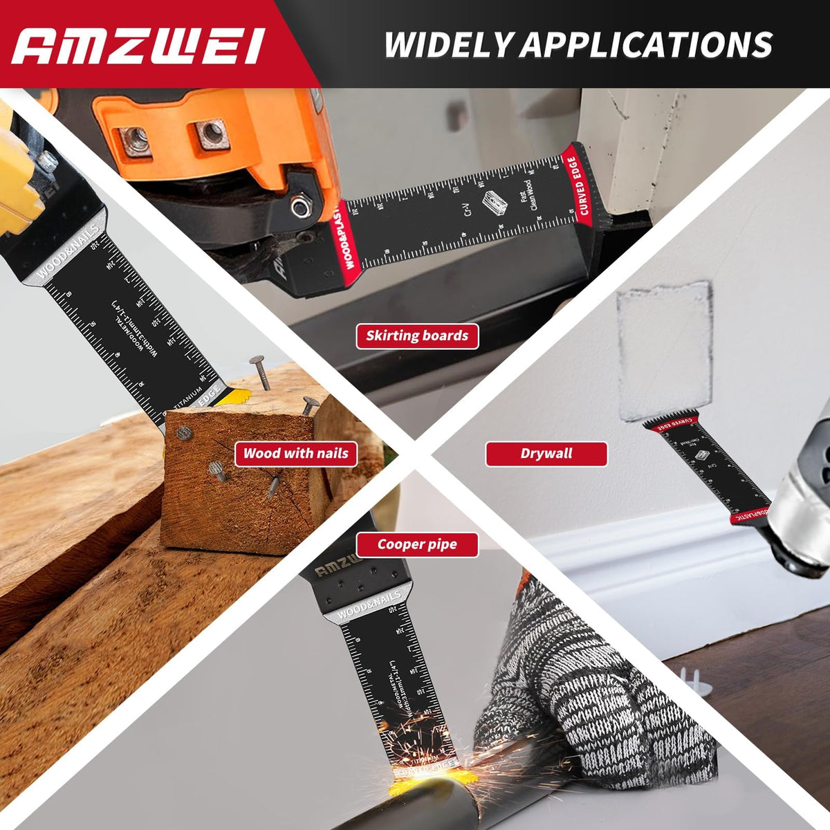 AMZWEI universal interface system fits most oscillating tools