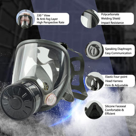 AMZYXUAN 40mm activated carbon filter for effective gas and odor filtration.