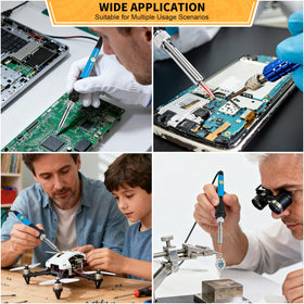 ANBES 14-in-1 electronics toolset with tweezers and cutters for repairs