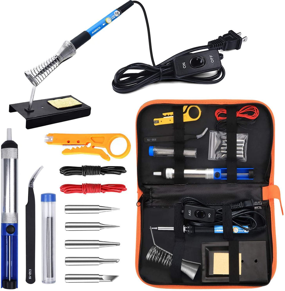 ANBES soldering iron kit ready for precise electronics assembly
