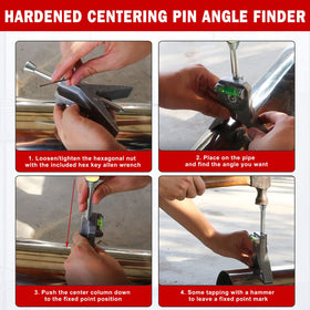 Anblak pipe center finder on a 4-inch Y-type base for accurate layout.