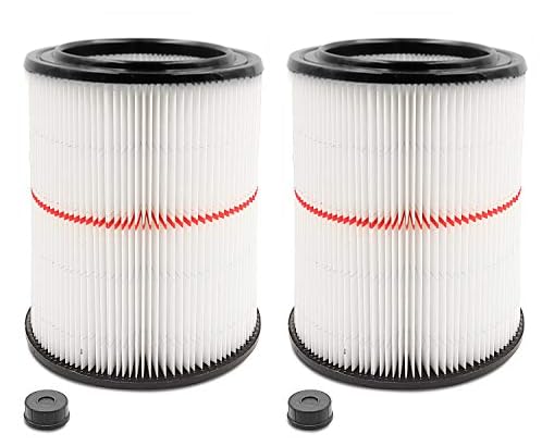 ANBOO cartridge filter for Craftsman 17816 fits large vacuums and improves debris capture
