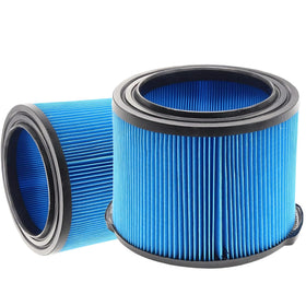 ANBOO VF3500 two-pack replacement filter for Ridgid vacuums, showing direct-fit design.