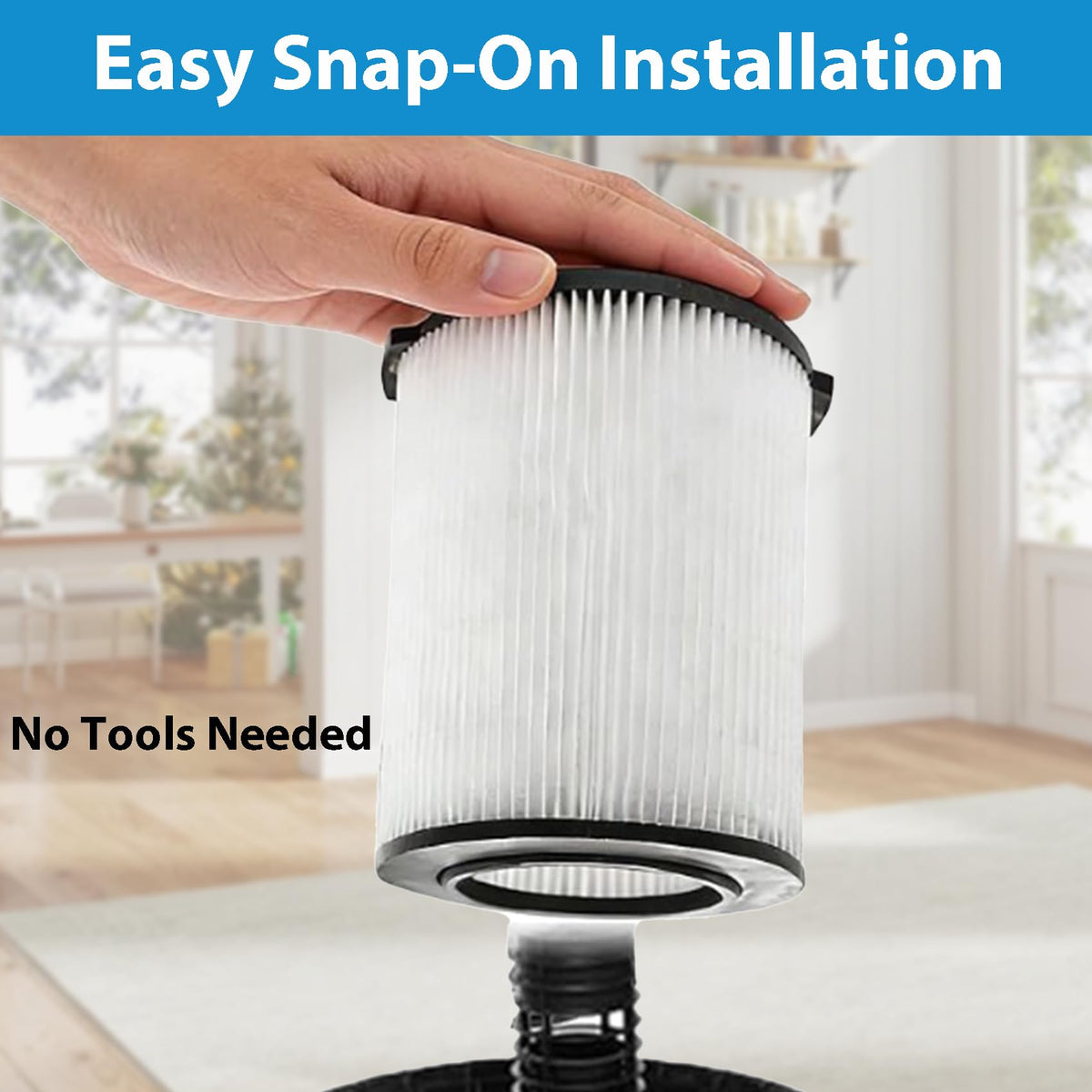 ANBOO VF4000 in-use installation demonstrating tool-free setup.