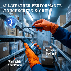 ANBOSON large size nitrile gloves fit a variety of hands