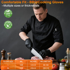 ANBOSON 100 nitrile disposable gloves plus 4 reusable liners