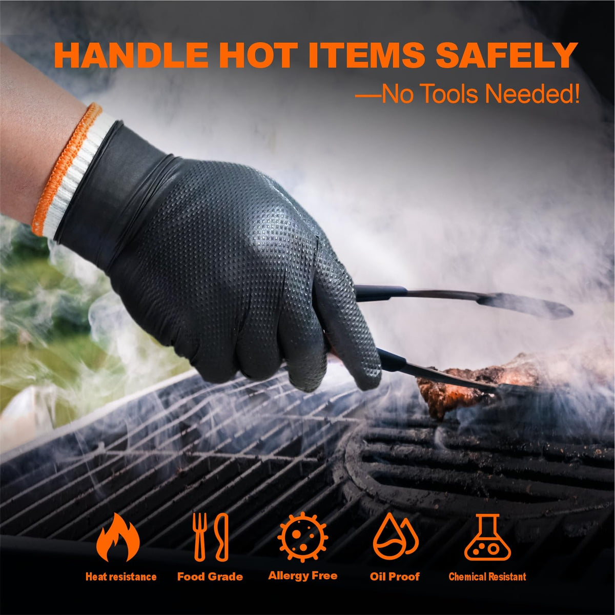 ANBOSON heat-resistant gloves ideal for barbecue and kitchen tasks