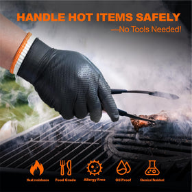 ANBOSON heat-resistant gloves ideal for barbecue and kitchen tasks