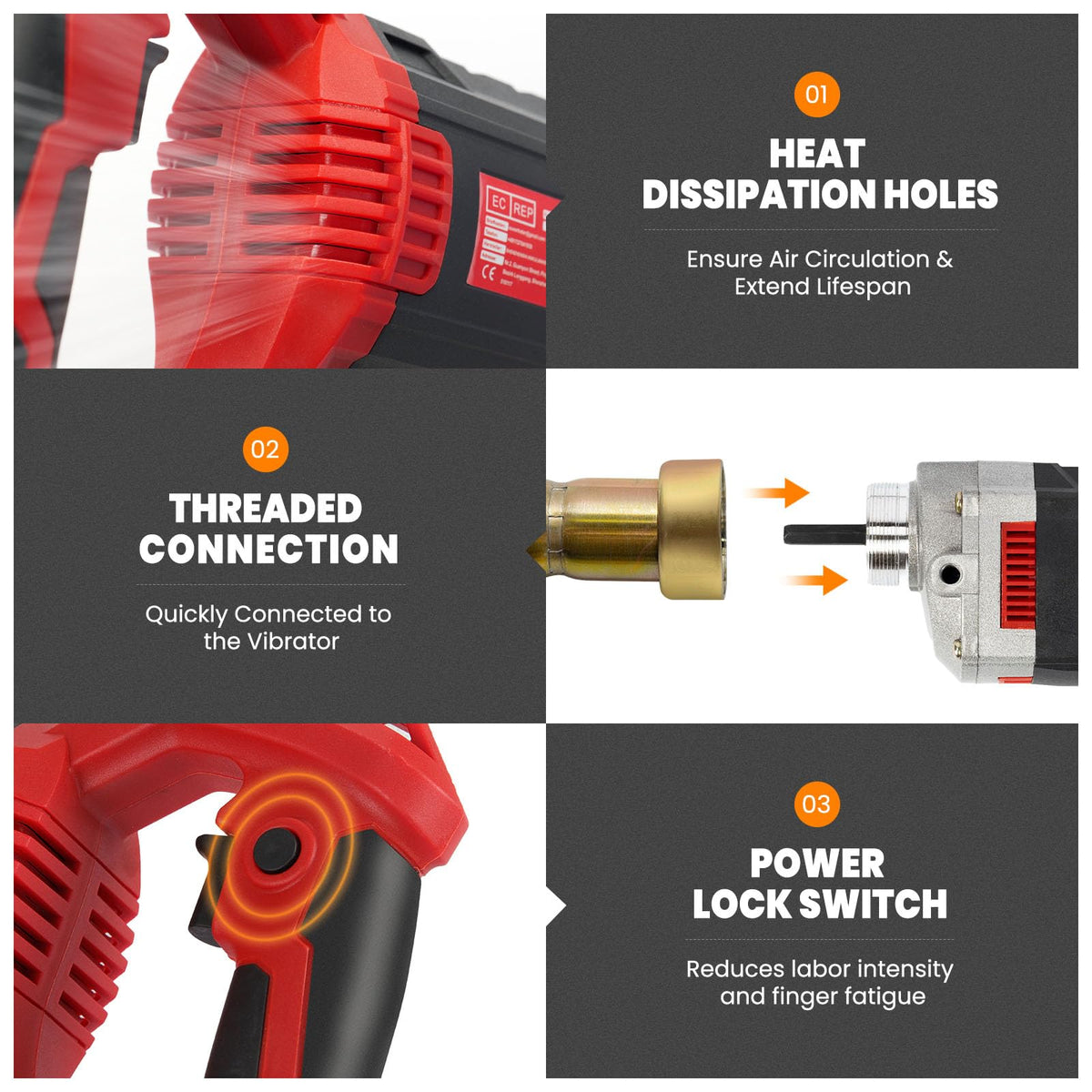 Anbull carbon brush replaceable design simplifies maintenance and extends service life