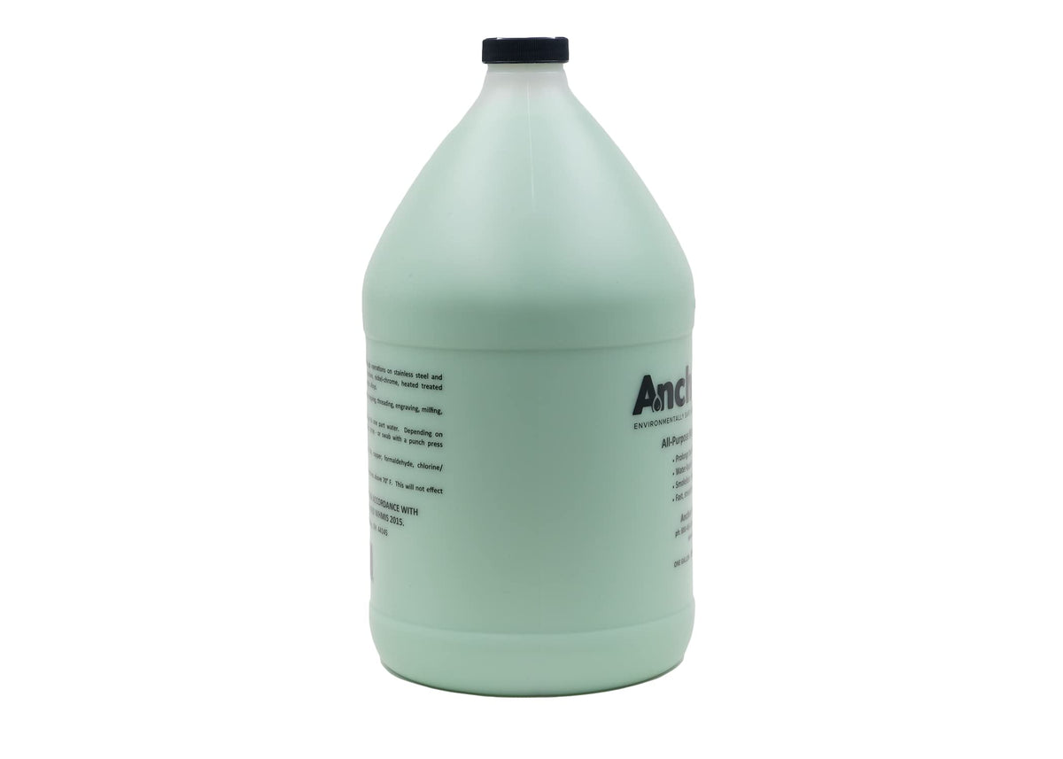 Anchorlube metalworking-application shows versatile use across drilling, tapping and sawing.