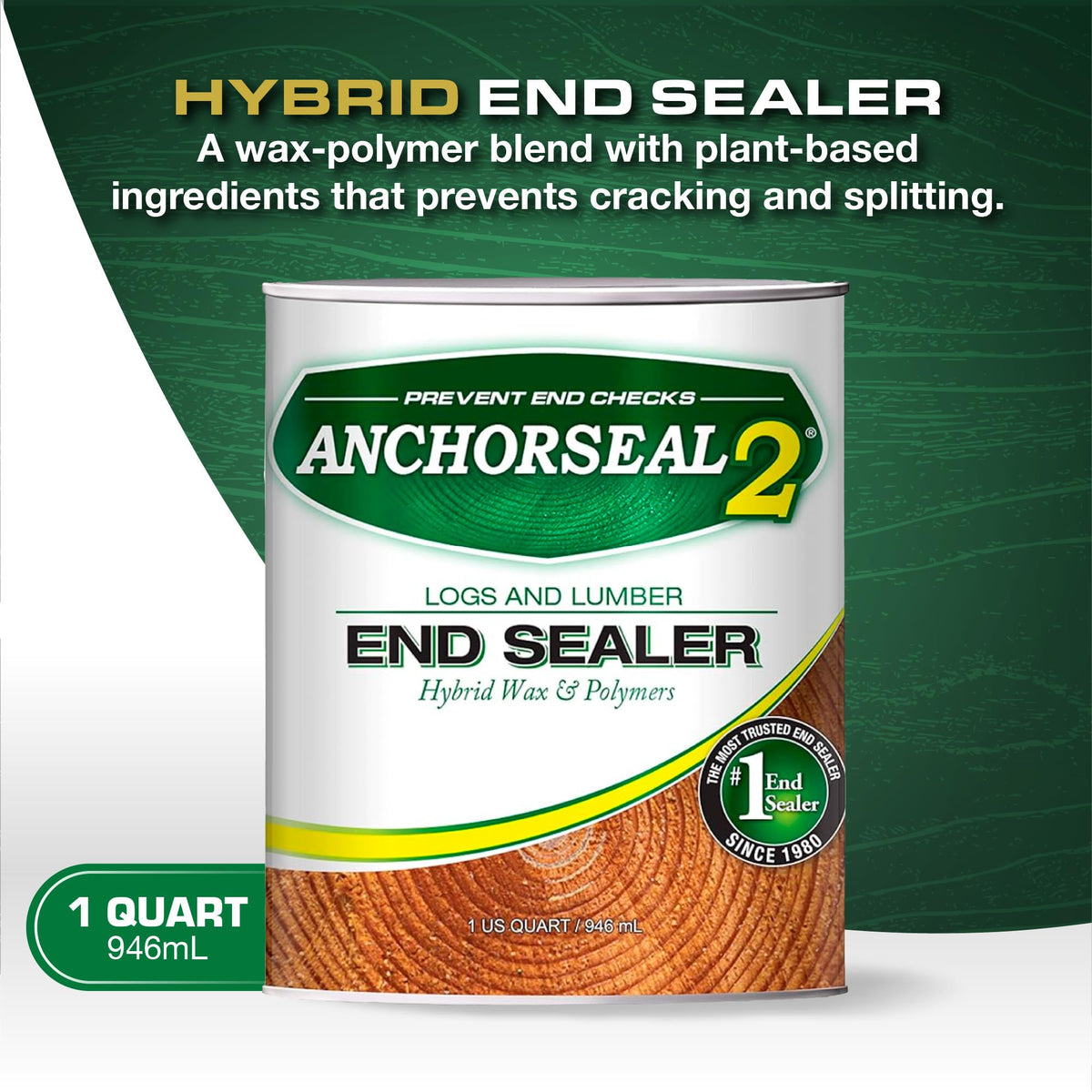 ANCHORSEAL 2 applying sealer on wood with brush to protect ends