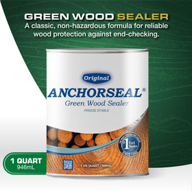 ANCHORSEAL Classic brush end application demonstrates easy coverage for end grain.