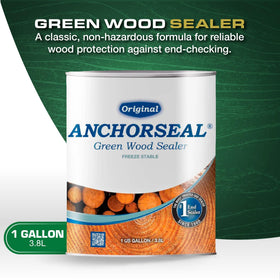 ANCHORSEAL Classic on lumber ends reduces drying cracks during milling.