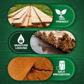 ANCHORSEAL Classic sprayer coverage provides even end grain protection during drying.