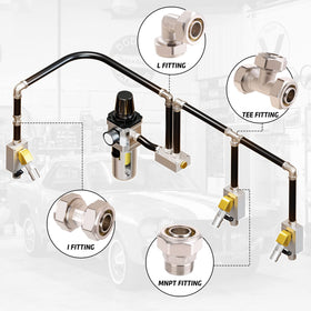 ANCIMOON 3-4inch tee assembly with 200 PSI rating for garages
