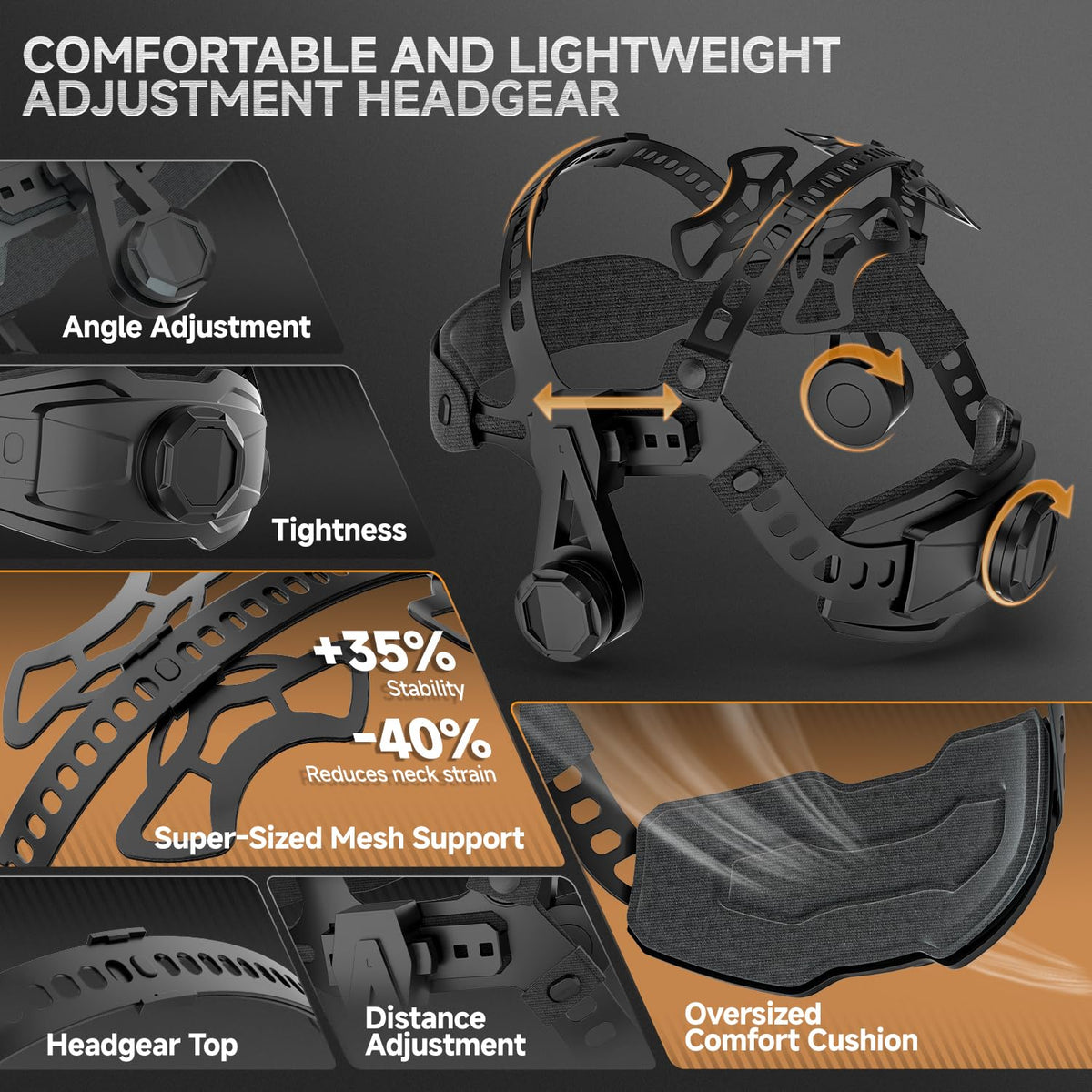 ANDELI welding helmet auto-darkening shield protects eyes with fast response.