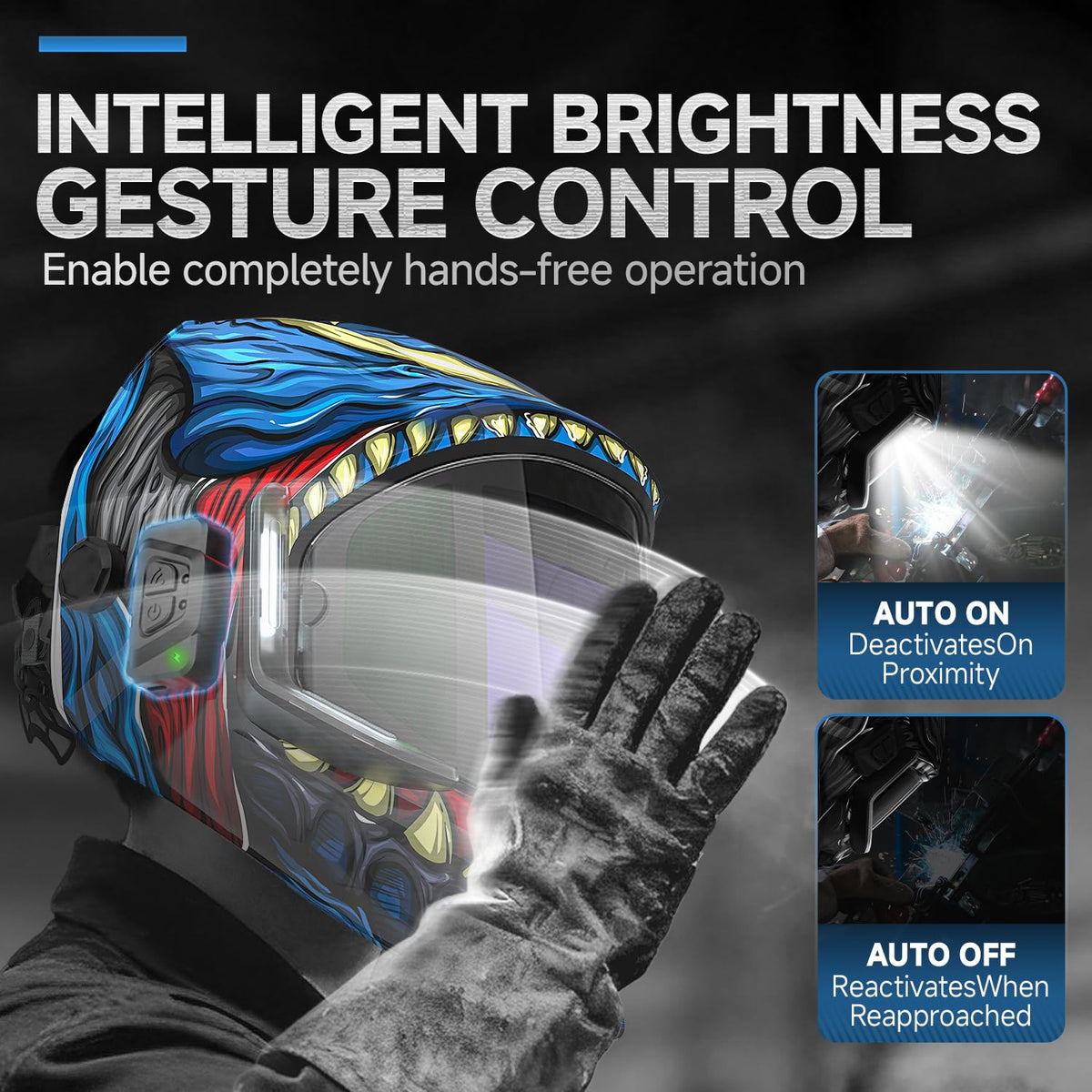 ANDELI auto darkening sensors provide responsive shade adjustments