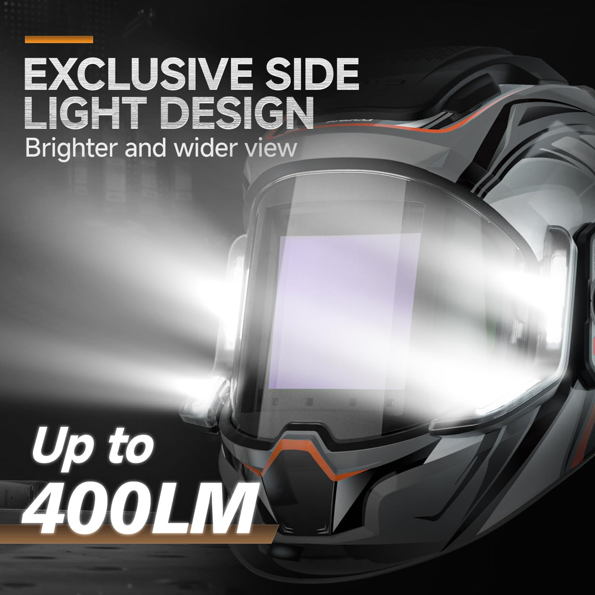 ANDELI welding helmet true color view provides natural color accuracy.