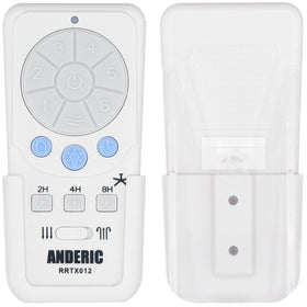 Anderic RRTX012 remote front view with 6-speed fan control