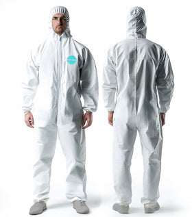 Andes Safety 25-pack hazmat suits for full body protection.
