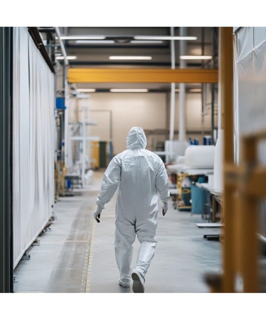 Andes Safety anti-static fabric protective suit for safer handling