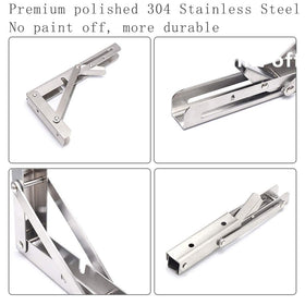 ANDICEQY bracket assembly showing compatible screws and anchors for sturdy mounting.