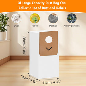 AnDongo 3L capacity bag for Eureka Stylus Elite extends replacements.