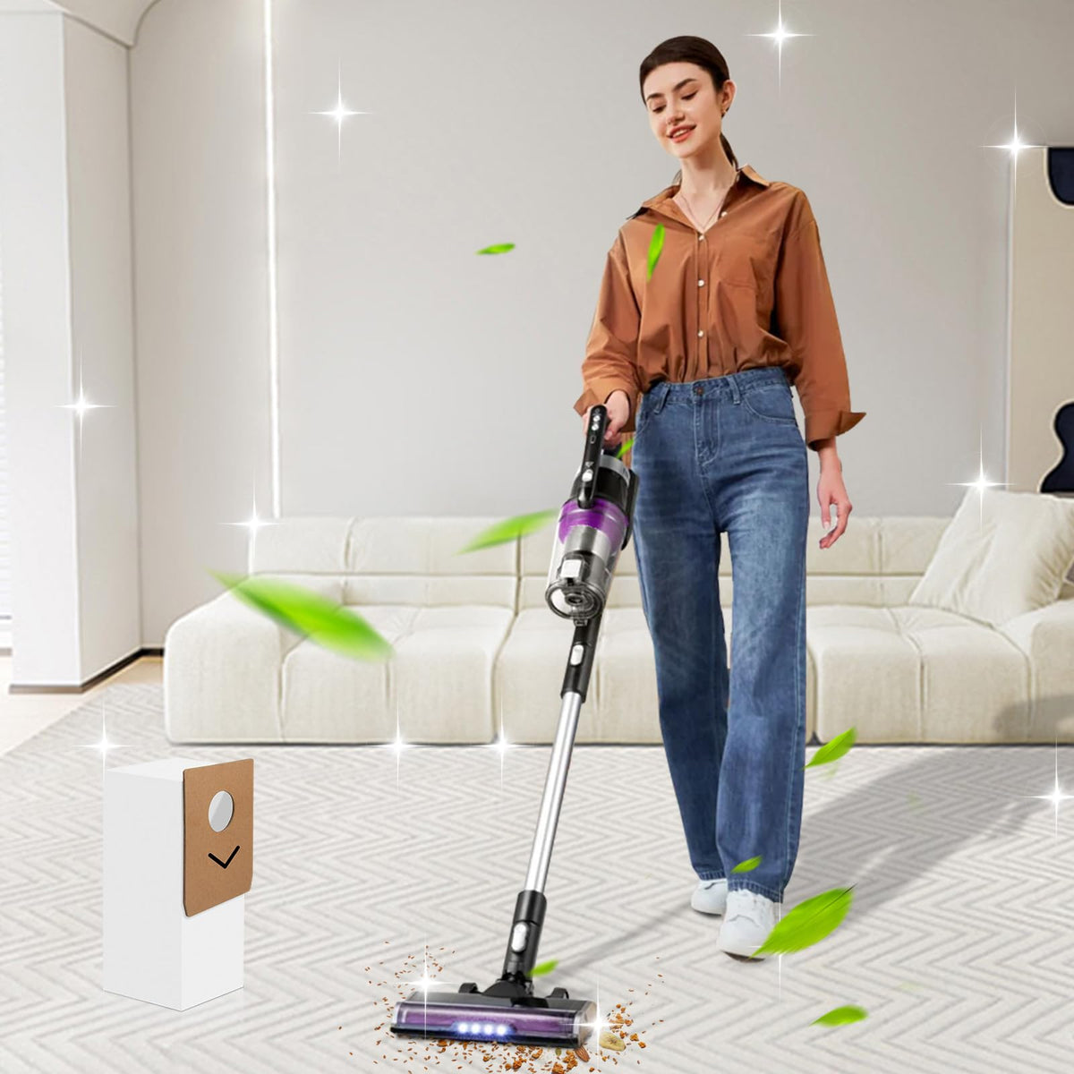 Sealing and microfiber help minimize dust leakage during replacements.